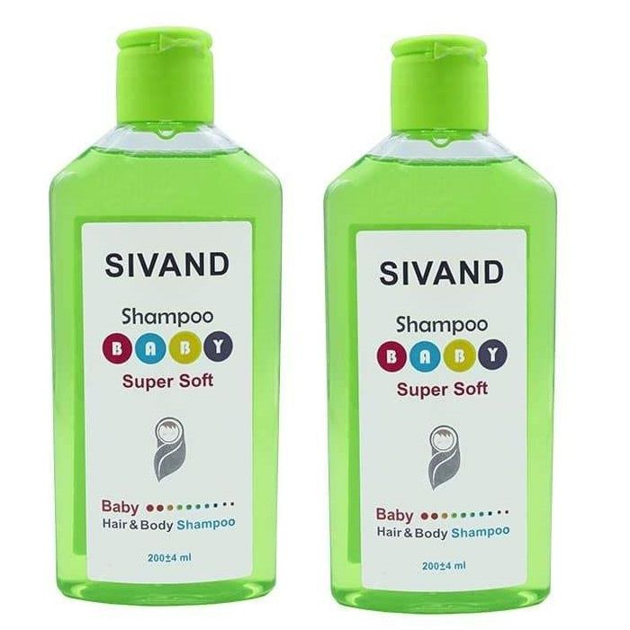 شامپو سر و بدن کودک سیوند مدل super soft حجم 200 میلی لیتر مجموعه 2 عددی