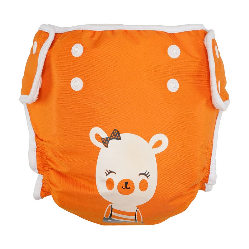 شورت آموزشی کودک وی کر مدل دکمه دار طرح bear girl کد u808