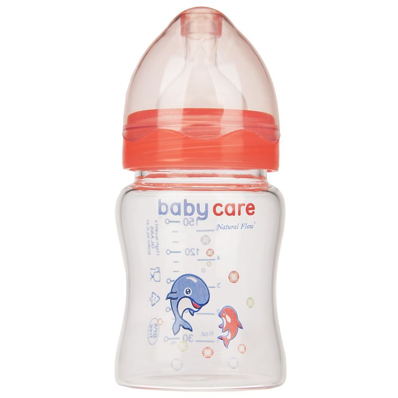 شیشه شیر بیبی کر مدل 174dolphin ظرفیت 150 میلی لیتر