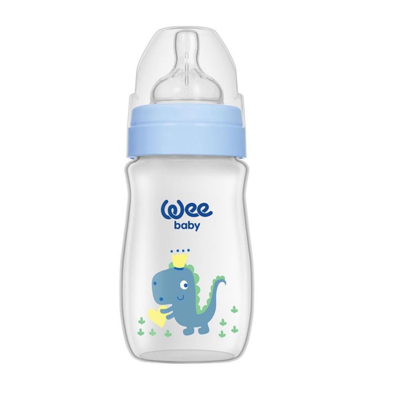 شیشه شیر وی بیبی مدل w136.2  طرح دایناسور حجم 250 میلی لیتر
