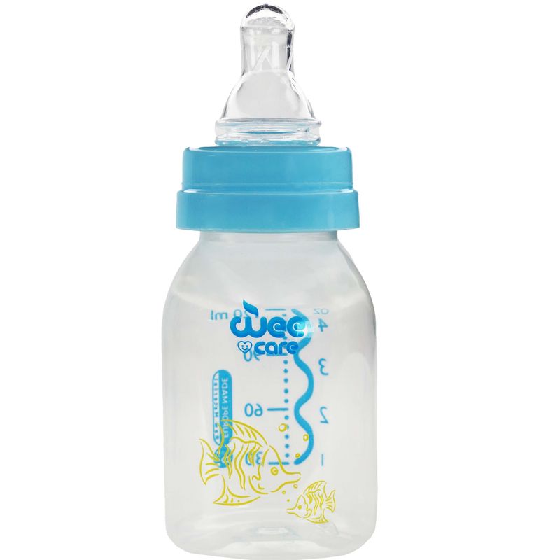 شیشه شیر وی کر طرح ماهی کد b325 گنجایش 120 میلی لیتر