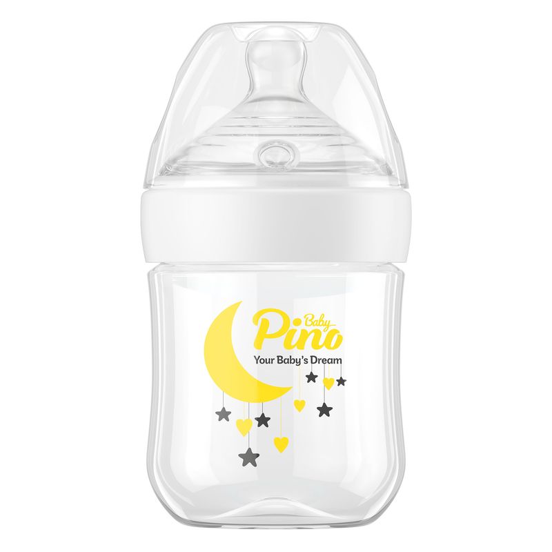 شیشه شیر پینو بیبی مدل natural sence کد s0 6 گنجایش 150 میلی لیتر
