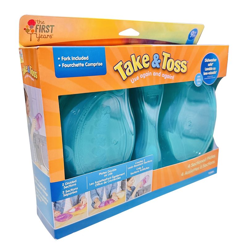 ظرف غذای کودک فرست یرز مدل take and toss مجموعه 4 عددی