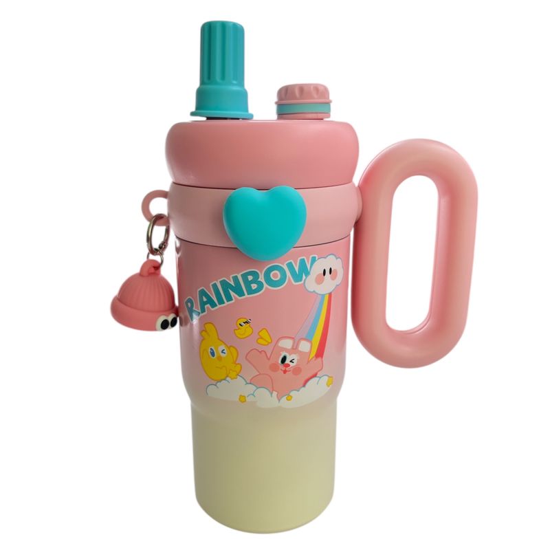 فلاسک کودک مدل rainbow کد vt5369 گنجایش 0.7 لیتر