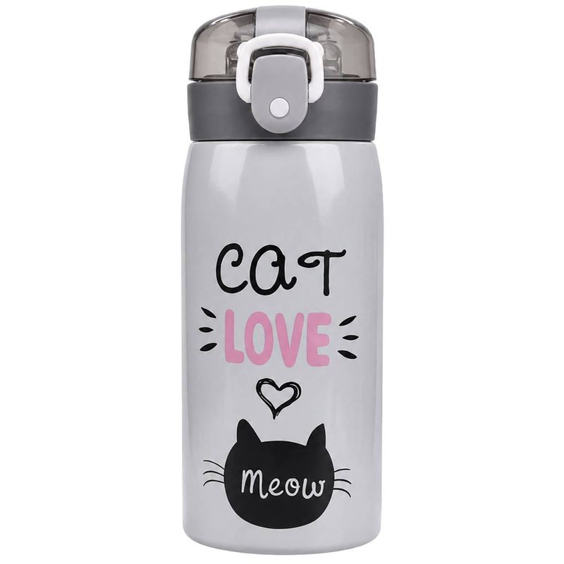 فلاسک کودک مدل گربه meow طرح cat love گنجایش 350 لیتر