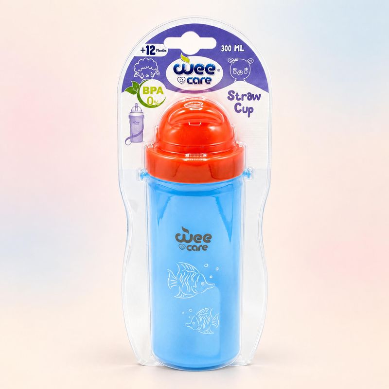 قمقمه وی کر مدل ضد چکه طرح ماهی کد c705 حجم 300 میلی لیتر