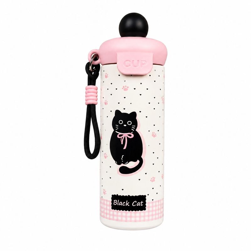 قمقمه کودک مدل black cat ظرفیت 600 میلی‌لیتر