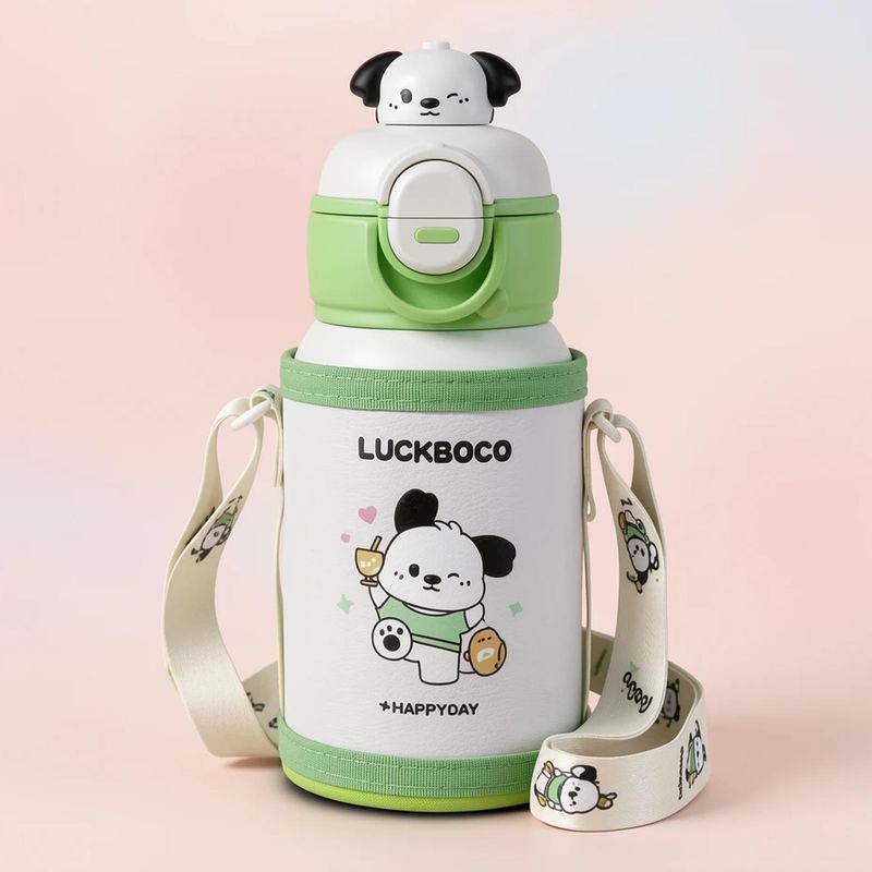 قمقمه کودک مدل دو حالته کیف دار luckboco گنجایش 0.5 لیتر