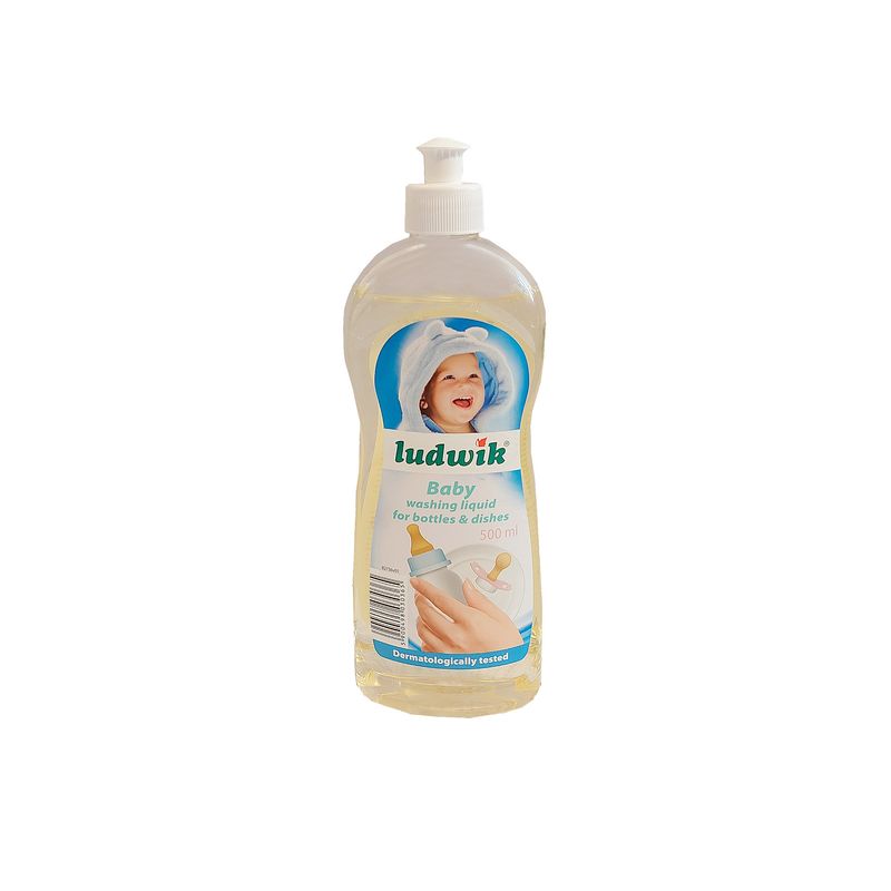 مایع شوینده شیشه شیر و ظروف کودک لودویک مدل pa0365.1 حجم 500 میلی لیتر