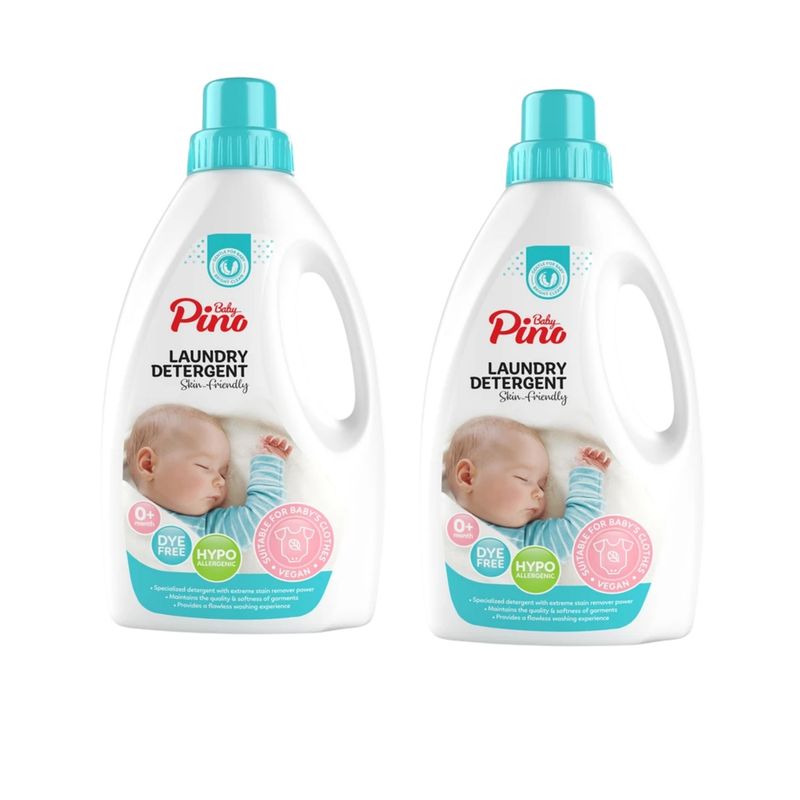مایع لباسشویی نوزاد و کودک پینو بیبی مدل blue حجم 2000 میلی لیتر بسته 2 عددی