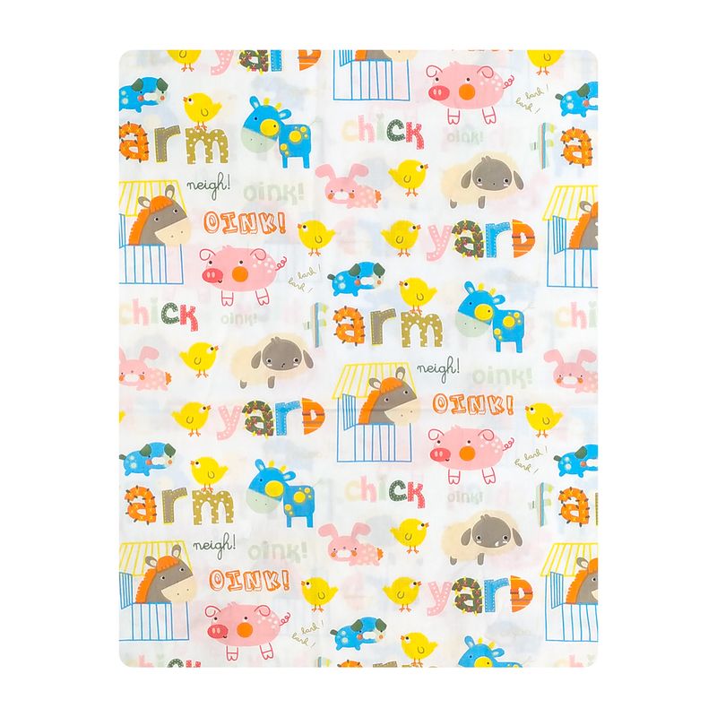 ملحفه فیلور کودک آدنو مدل zoo کد fi13 سایز 100x150 سانتی متر