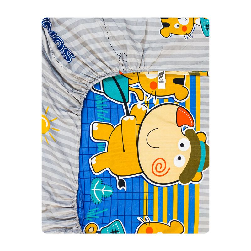 ملحفه میکرو کودک آدنو مدل best friend کد mc17 سایز 70x135 سانتی متر