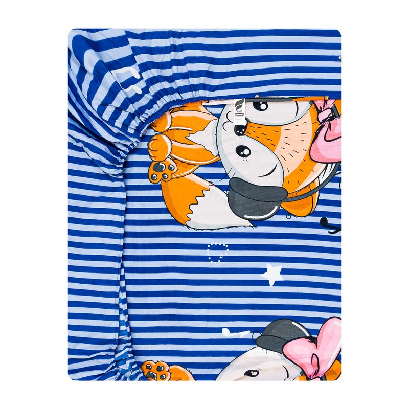 ملحفه میکرو کودک آدنو مدل lovely fox کد mc15 سایز 70x135 سانتی متر