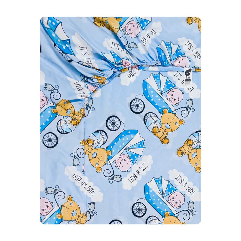 ملحفه کودک آدنو مدل baby کد ch163 سایز 70x135 سانتی متر