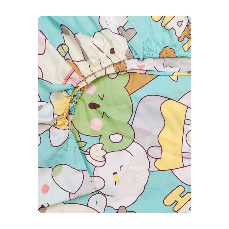 ملحفه کودک آدنو مدل happy کد ir147 سایز 70x135 سانتی متر