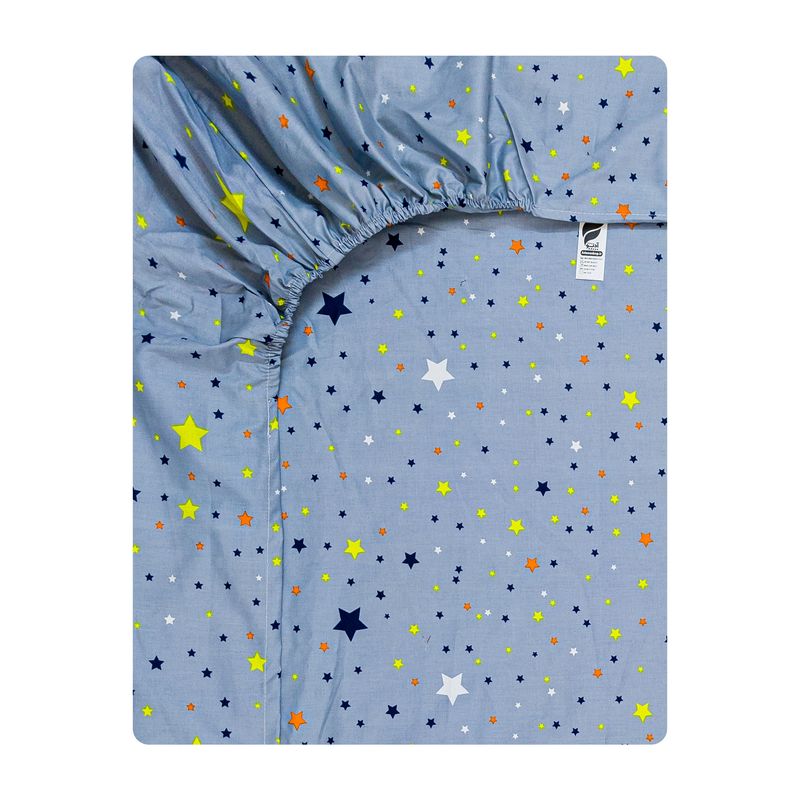 ملحفه کودک آدنو مدل stars کد fi64 سایز 70x135 سانتی متر