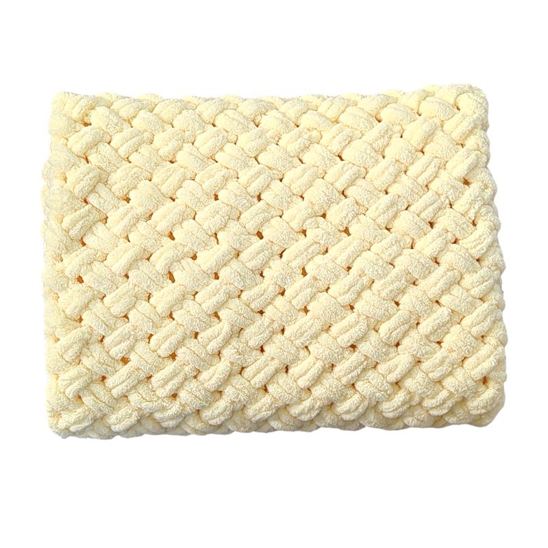 پتو مدل بافت پاف سایز 80x80 سانتی متر