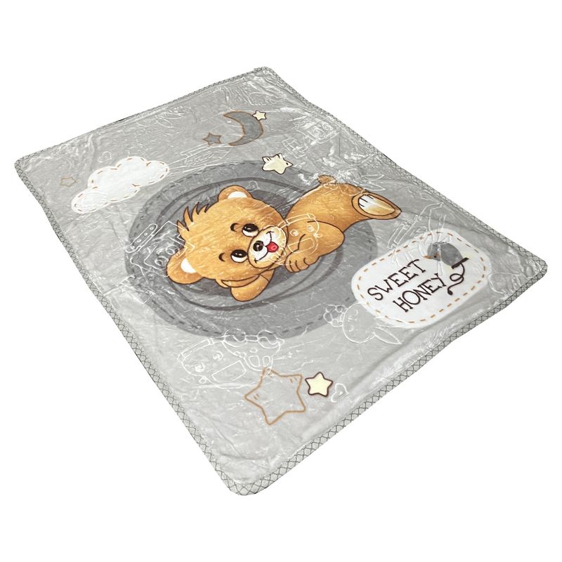 پتو کودک مدل honey bear سایز 120x100 سانتی متر