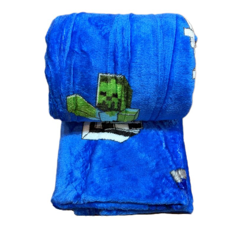 پتو کودک مدل ماینکرفت سایز 100x150 سانتی متر