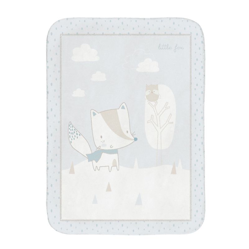 پتو کودک کیکابو مدل little fox سایز 80x110 سانتی متر