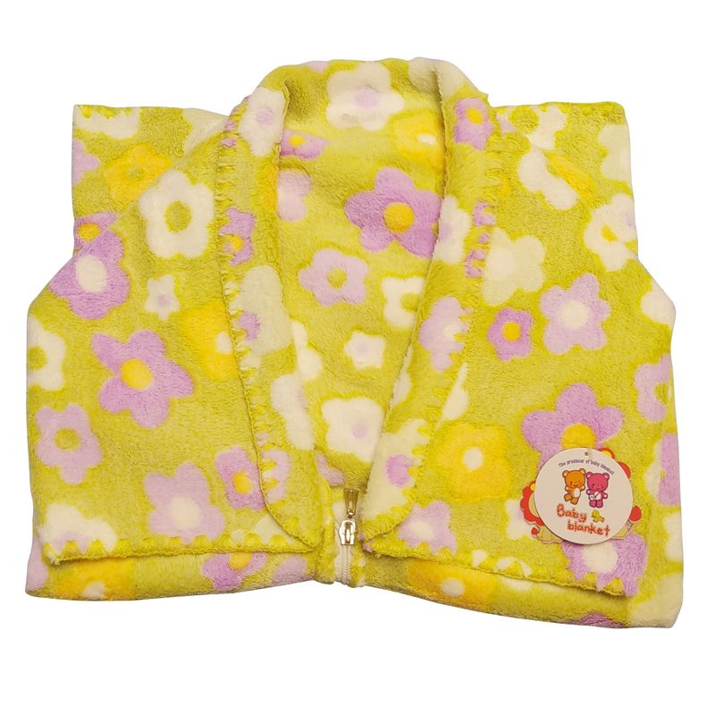 پتوی نوزادی مدل g y flowers کد 2022 سایز 77×77 سانتی متر