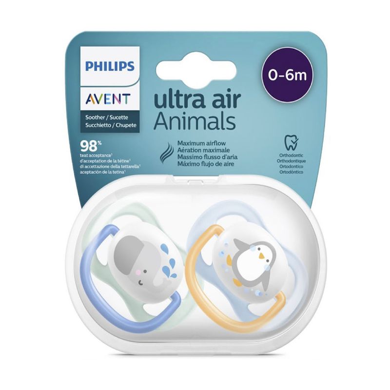 پستانک ارتودنسی اونت مدل ultra air بسته دو عددی