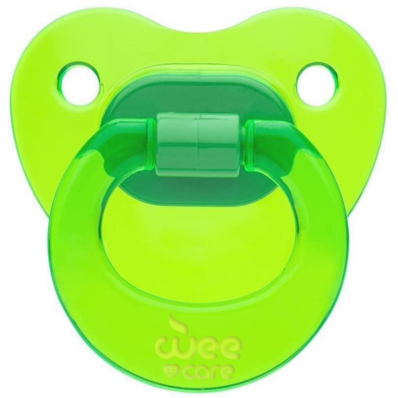 پستانک ارتودنسی وی کر مدل دسته دار fancy شفاف سایز 0 6 ماه کد p107