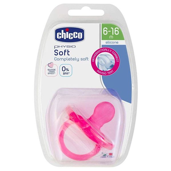 پستانک ارتودنسی چیکو مدل silicone physio soft soother 6 16m