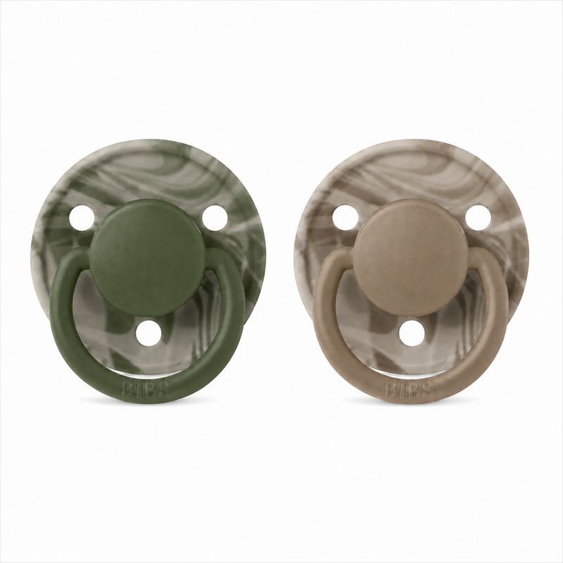 پستانک بیبس مدل round delux silicone کد 150265 مناسب 0 3 سال بسته 2 عددی