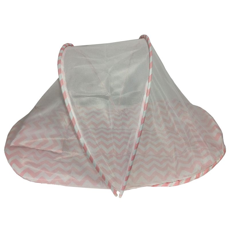 پشه بند تشک دار کودک مدل pk h228 pink