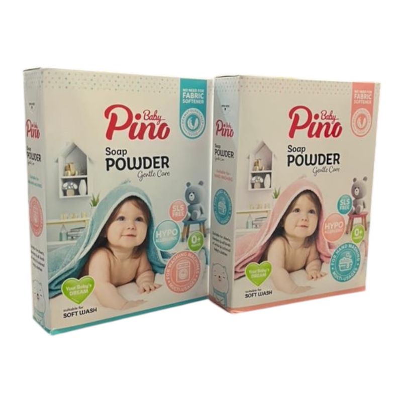 پودر لباسشویی به همراه پودر دستی پینو بیبی مدل set وزن 800 گرم مجموعه 2 عددی
