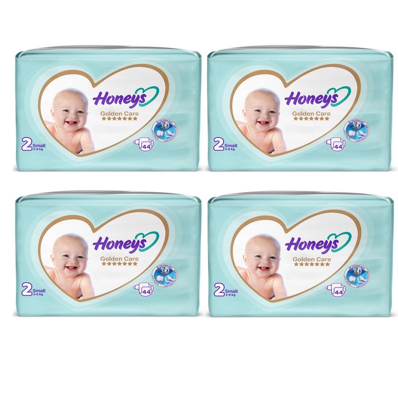 پوشک بچه هانیز مدل دابل سایز 2 مجموعه 4 عددی