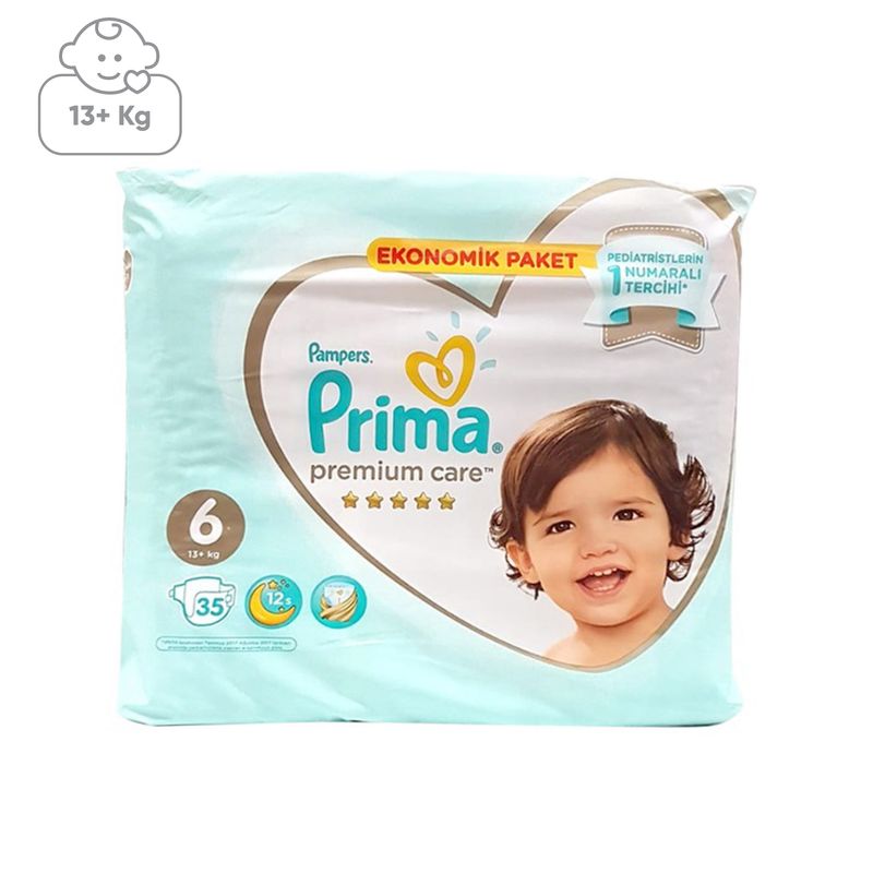 پوشک پریما مدل pz22 سایز6 بسته 35 عددی
