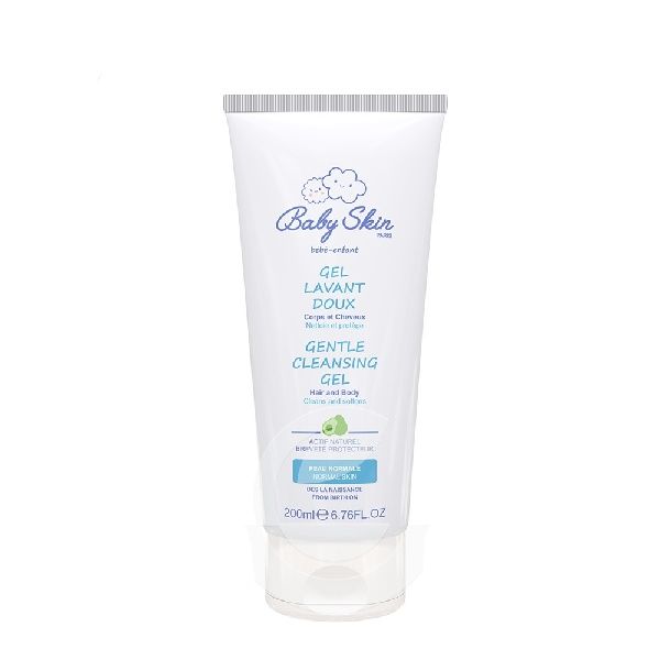 ژل شوینده ملایم سر و بدن کودک بیبی اسکین مدل gel lavant doux حجم 200 میلی لیتر