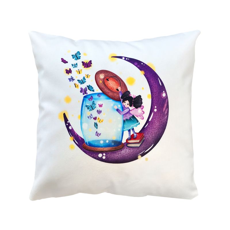 کاور کوسن کودک مدل پروانه دخت سایز 40x40 سانتی متر کد na w pd 4040