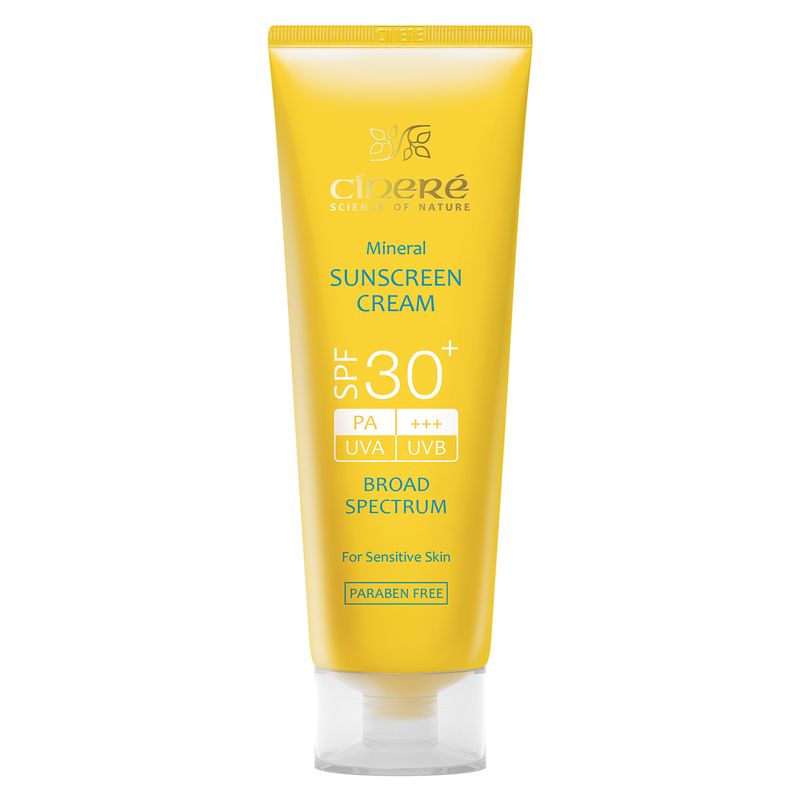 کرم ضد آفتاب spf30 بی رنگ سینره مناسب پوستهای حساس حجم 50 میلی لیتر