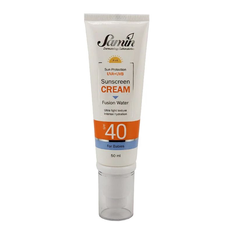 کرم ضد آفتاب فیوژن واتر کودک ثمین مدل kids spf40 حجم 50 میلی لیتر