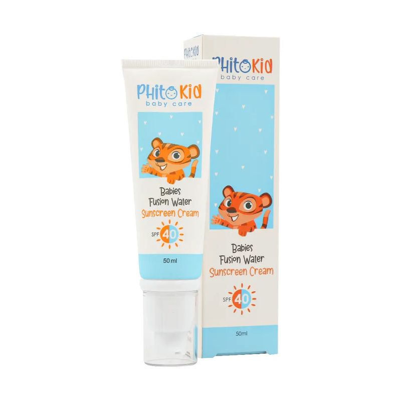 کرم ضد آفتاب کودک فیتوکید مدل فیوژن واتر spf40 حجم 50 میلی لیتر